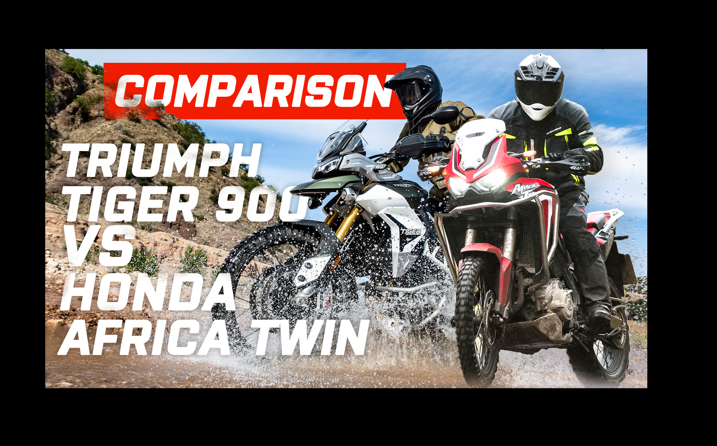 Head to head Honda CRF1100L Africa Twin Vs Triumph Tiger 900 Rally Pro Visordown